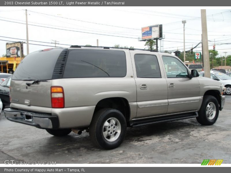 Light Pewter Metallic / Tan/Neutral 2003 Chevrolet Suburban 1500 LT