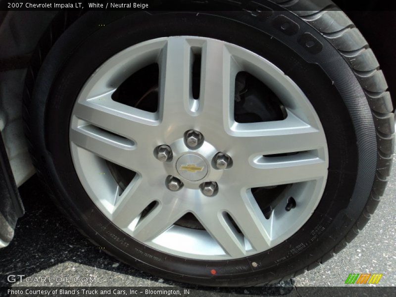 White / Neutral Beige 2007 Chevrolet Impala LT