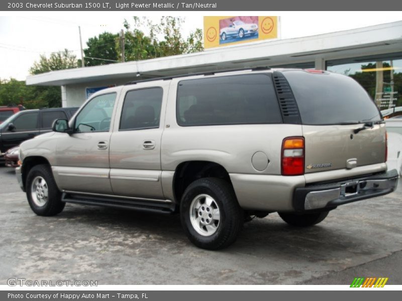 Light Pewter Metallic / Tan/Neutral 2003 Chevrolet Suburban 1500 LT