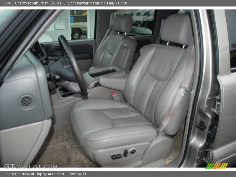 Light Pewter Metallic / Tan/Neutral 2003 Chevrolet Suburban 1500 LT