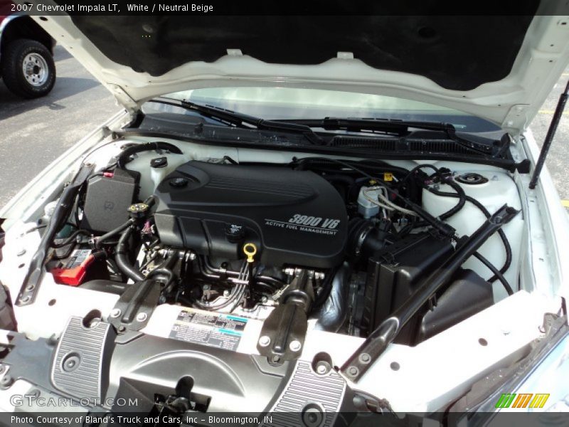 White / Neutral Beige 2007 Chevrolet Impala LT