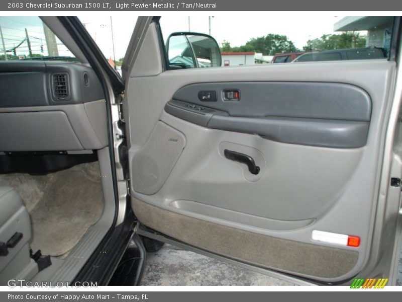 Light Pewter Metallic / Tan/Neutral 2003 Chevrolet Suburban 1500 LT