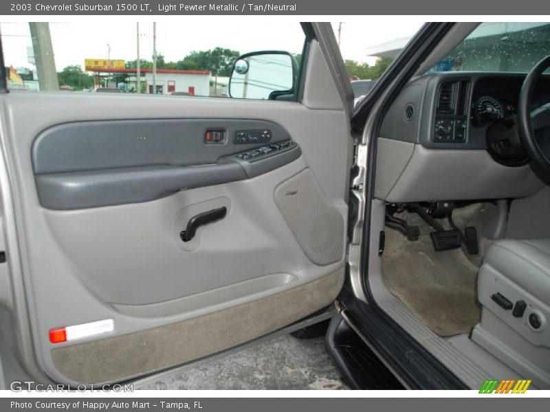 Light Pewter Metallic / Tan/Neutral 2003 Chevrolet Suburban 1500 LT