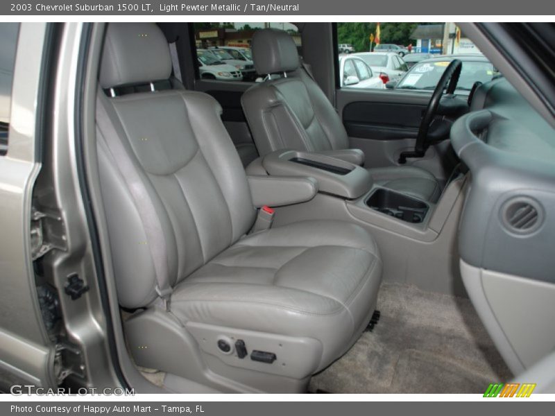 Light Pewter Metallic / Tan/Neutral 2003 Chevrolet Suburban 1500 LT
