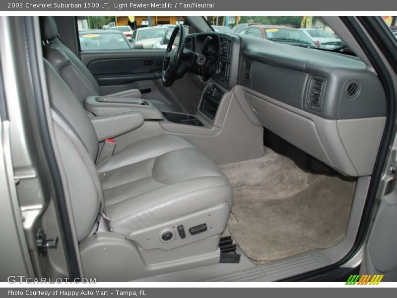 Light Pewter Metallic / Tan/Neutral 2003 Chevrolet Suburban 1500 LT