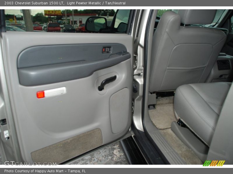 Light Pewter Metallic / Tan/Neutral 2003 Chevrolet Suburban 1500 LT