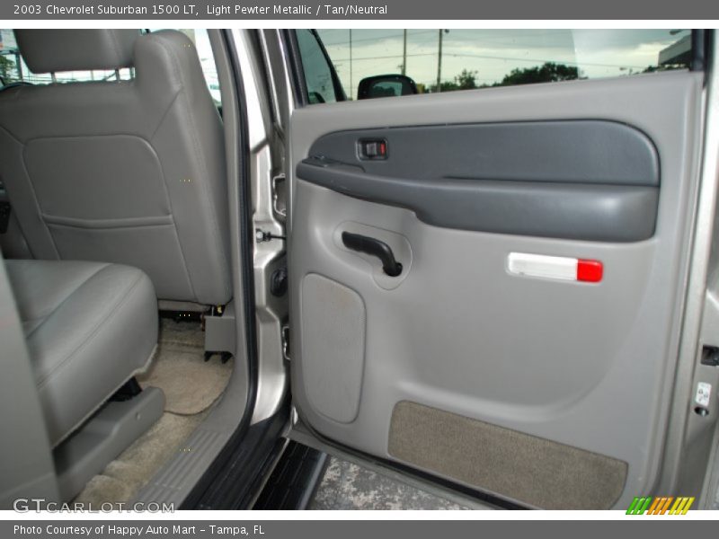 Light Pewter Metallic / Tan/Neutral 2003 Chevrolet Suburban 1500 LT