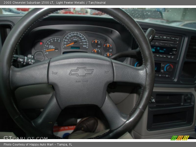 Light Pewter Metallic / Tan/Neutral 2003 Chevrolet Suburban 1500 LT