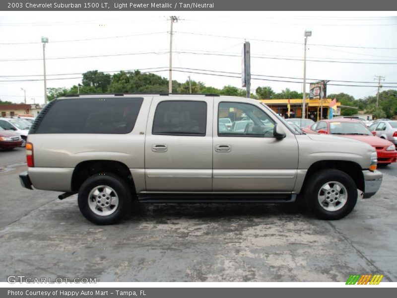 Light Pewter Metallic / Tan/Neutral 2003 Chevrolet Suburban 1500 LT