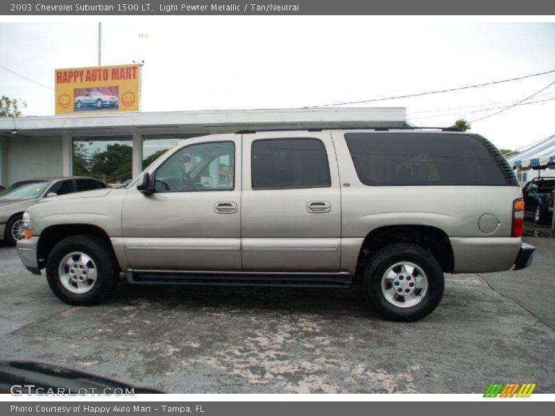 Light Pewter Metallic / Tan/Neutral 2003 Chevrolet Suburban 1500 LT