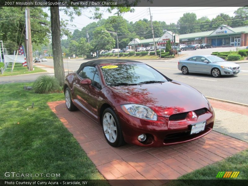 Pure Red / Dark Charcoal 2007 Mitsubishi Eclipse Spyder GT
