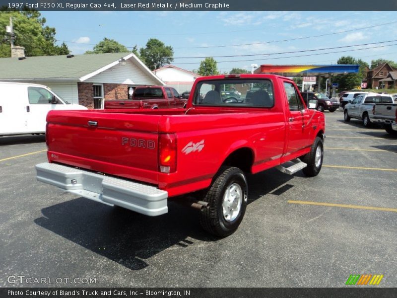 Laser Red Metallic / Medium Graphite 1997 Ford F250 XL Regular Cab 4x4