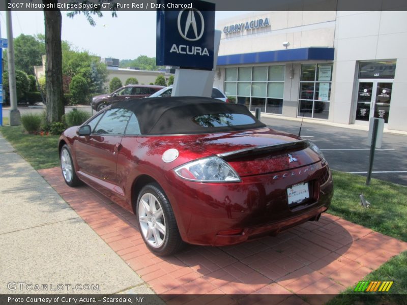 Pure Red / Dark Charcoal 2007 Mitsubishi Eclipse Spyder GT