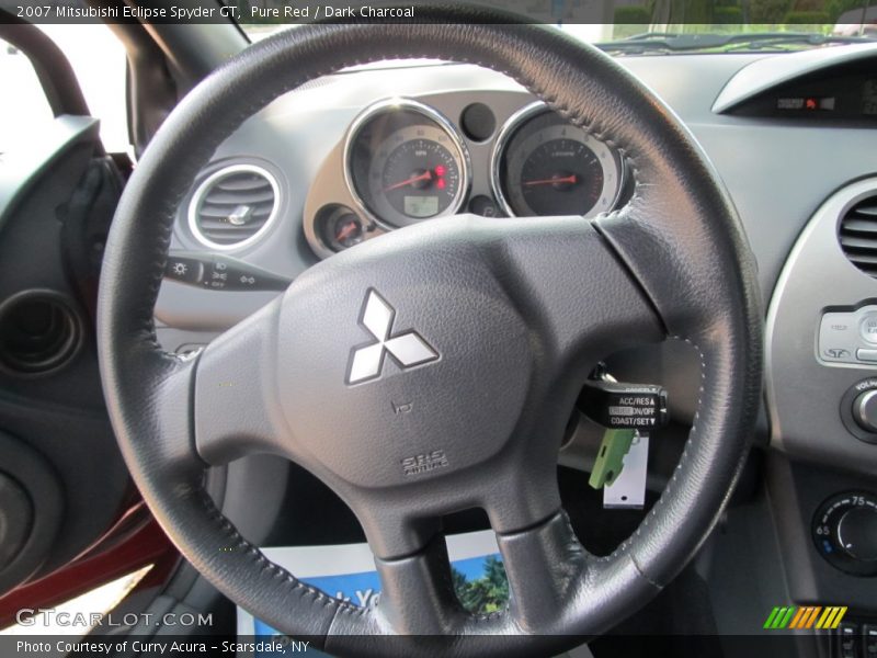 Pure Red / Dark Charcoal 2007 Mitsubishi Eclipse Spyder GT