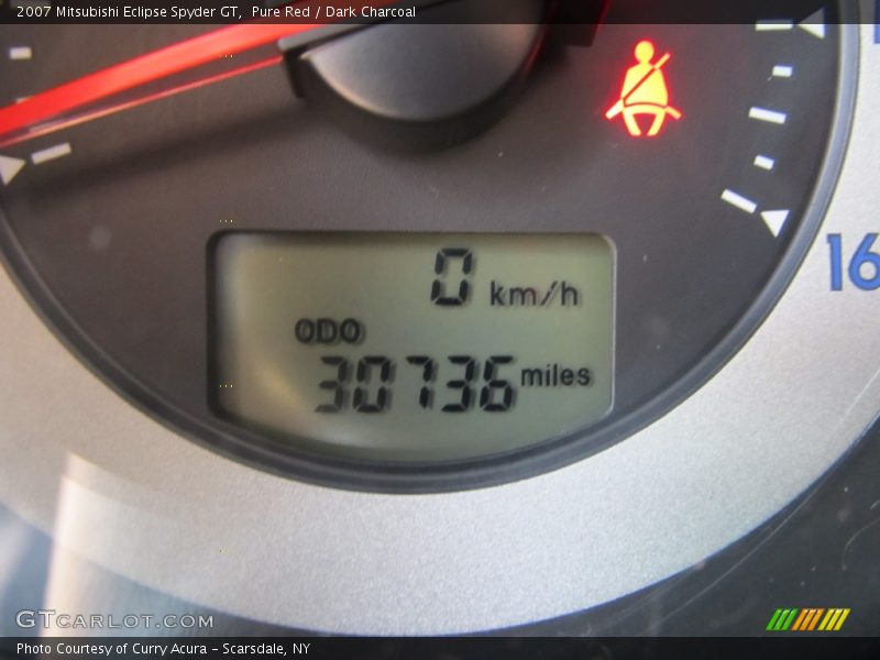 Pure Red / Dark Charcoal 2007 Mitsubishi Eclipse Spyder GT