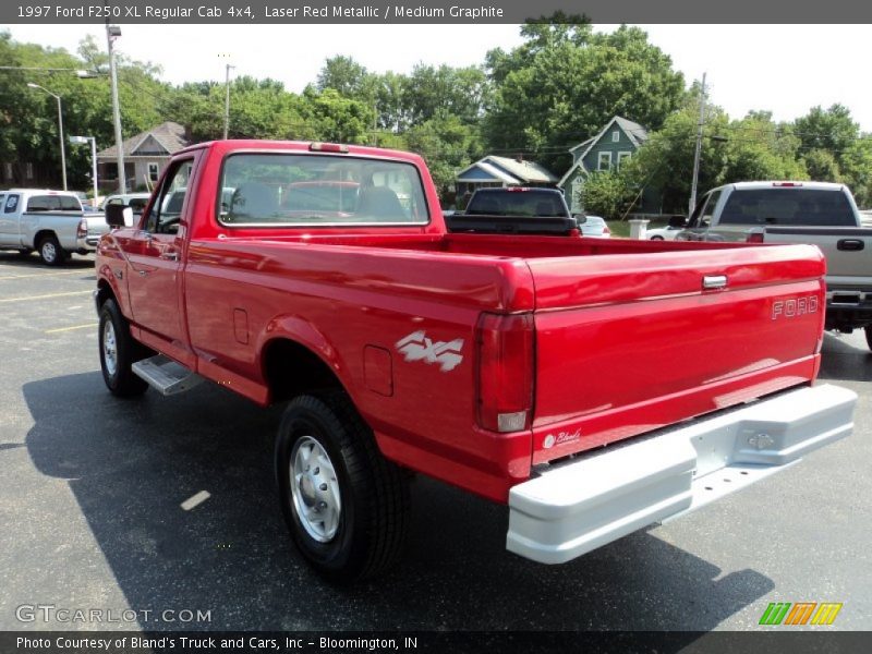 Laser Red Metallic / Medium Graphite 1997 Ford F250 XL Regular Cab 4x4