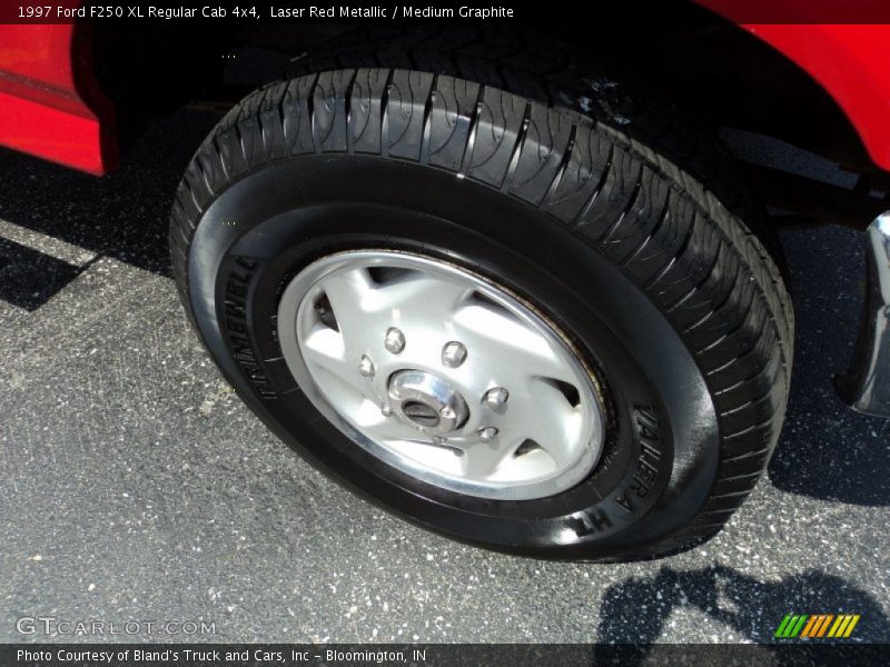 Laser Red Metallic / Medium Graphite 1997 Ford F250 XL Regular Cab 4x4