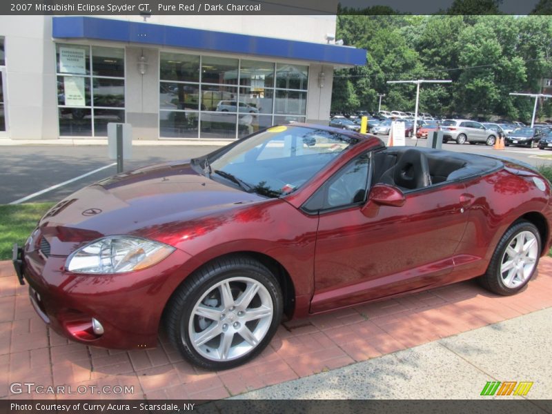 Pure Red / Dark Charcoal 2007 Mitsubishi Eclipse Spyder GT