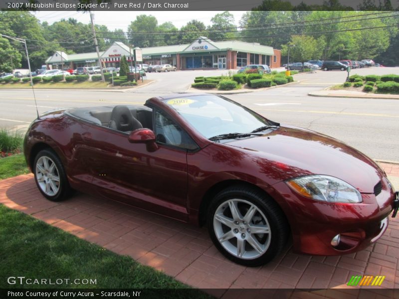 Pure Red / Dark Charcoal 2007 Mitsubishi Eclipse Spyder GT