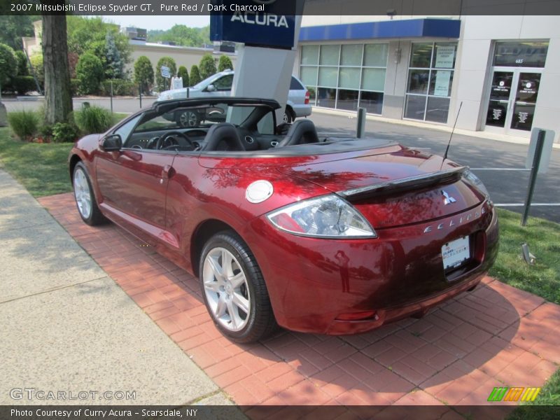 Pure Red / Dark Charcoal 2007 Mitsubishi Eclipse Spyder GT