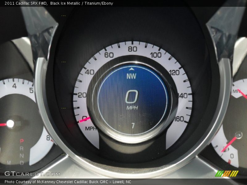 Black Ice Metallic / Titanium/Ebony 2011 Cadillac SRX FWD
