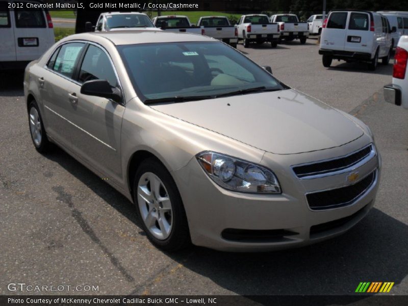 Gold Mist Metallic / Cocoa/Cashmere 2012 Chevrolet Malibu LS