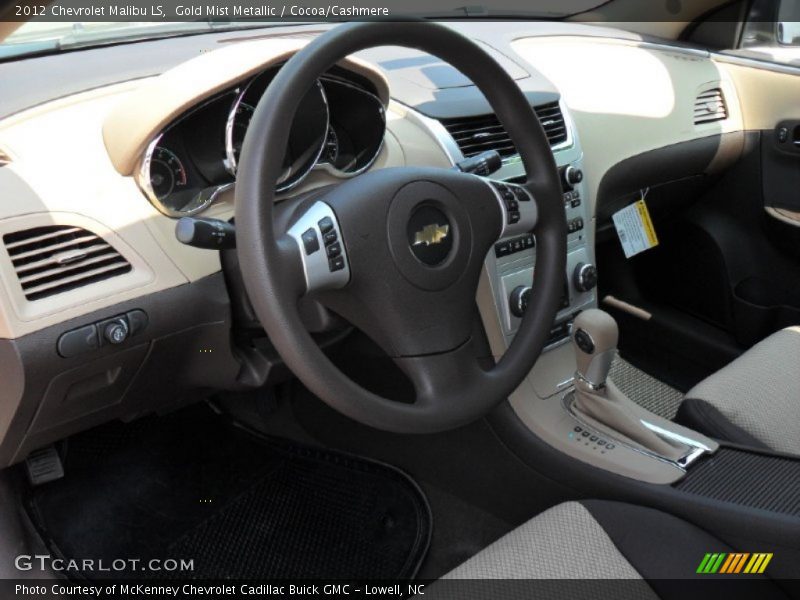 Dashboard of 2012 Malibu LS