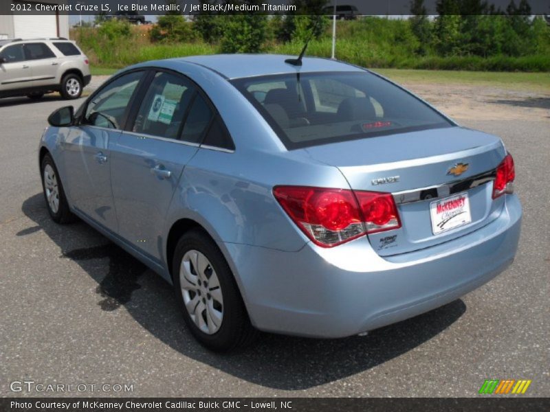Ice Blue Metallic / Jet Black/Medium Titanium 2012 Chevrolet Cruze LS