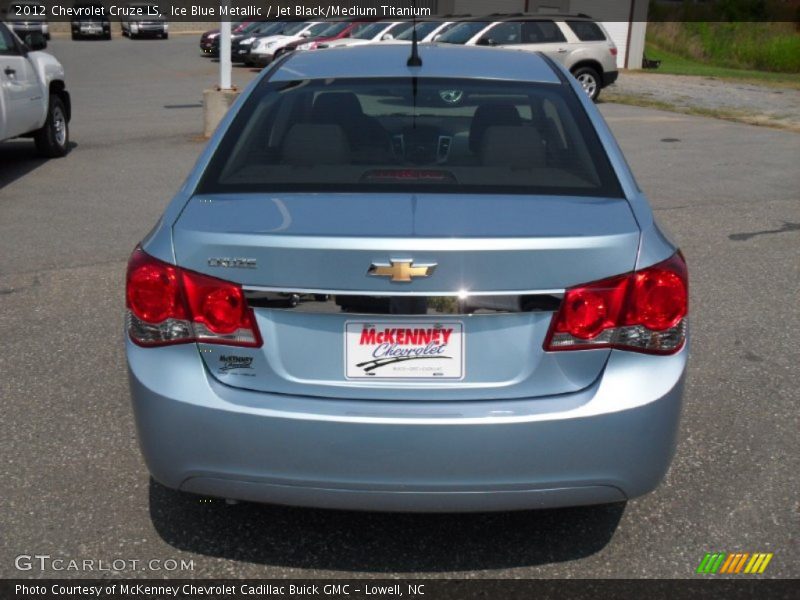 Ice Blue Metallic / Jet Black/Medium Titanium 2012 Chevrolet Cruze LS