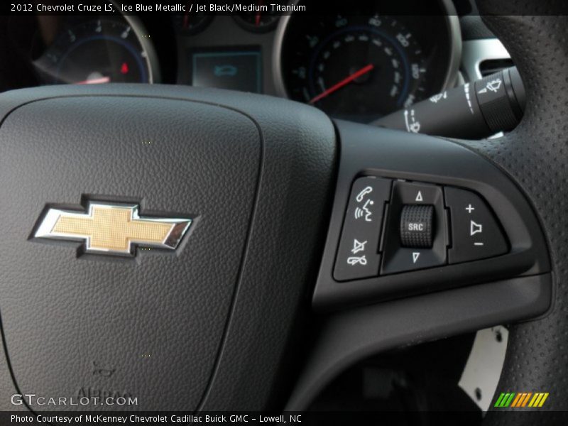 Ice Blue Metallic / Jet Black/Medium Titanium 2012 Chevrolet Cruze LS