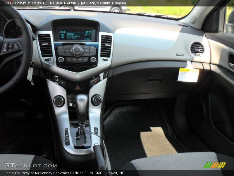 Ice Blue Metallic / Jet Black/Medium Titanium 2012 Chevrolet Cruze LS