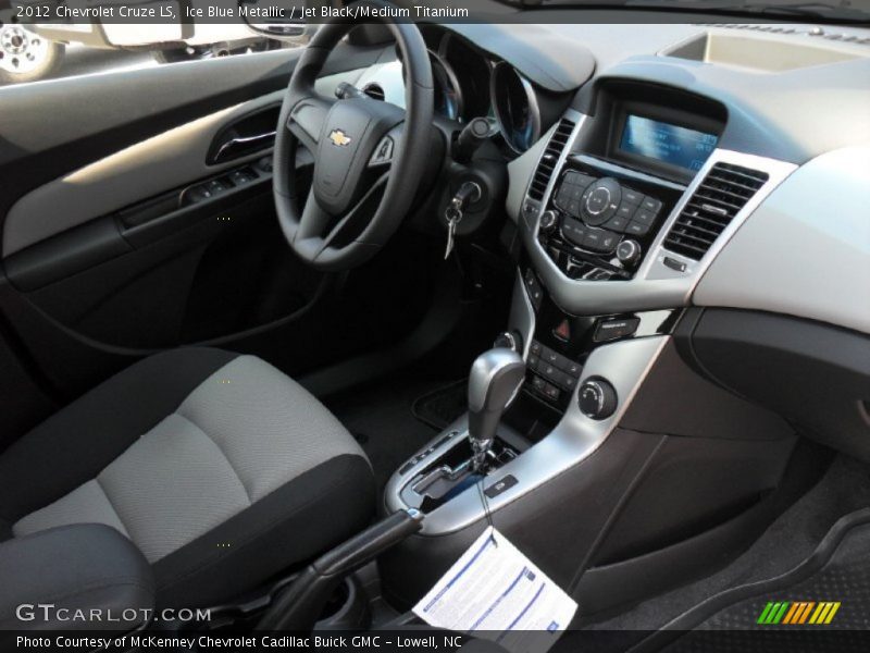 Ice Blue Metallic / Jet Black/Medium Titanium 2012 Chevrolet Cruze LS