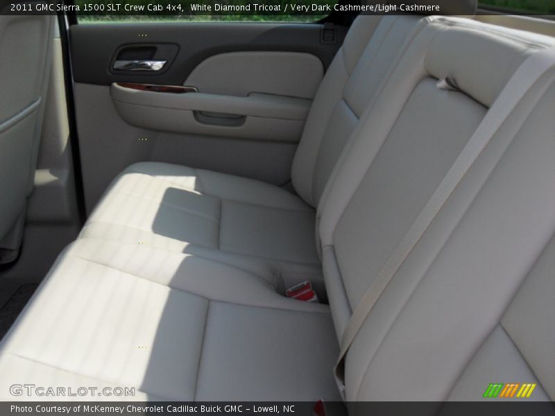 White Diamond Tricoat / Very Dark Cashmere/Light Cashmere 2011 GMC Sierra 1500 SLT Crew Cab 4x4