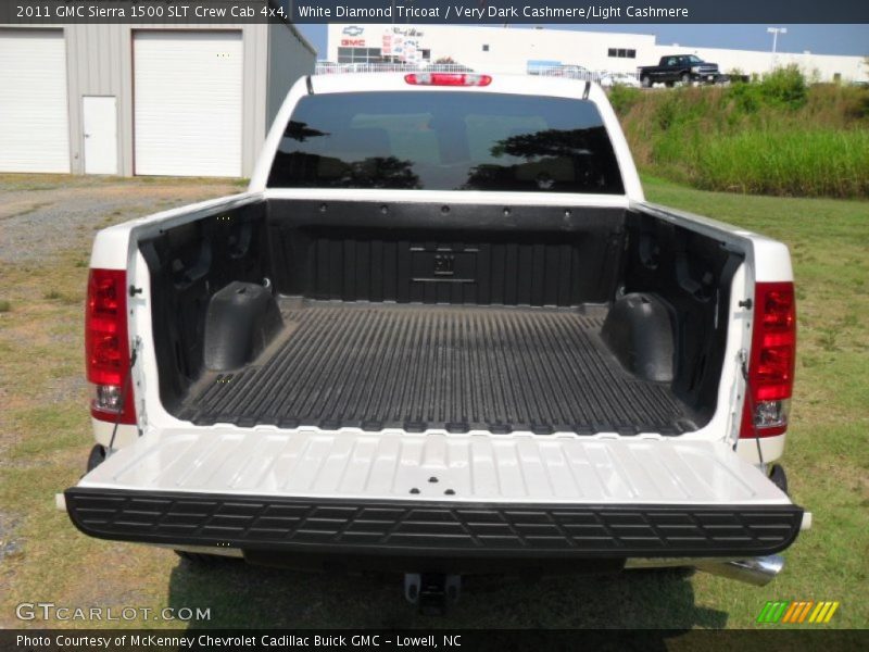 White Diamond Tricoat / Very Dark Cashmere/Light Cashmere 2011 GMC Sierra 1500 SLT Crew Cab 4x4