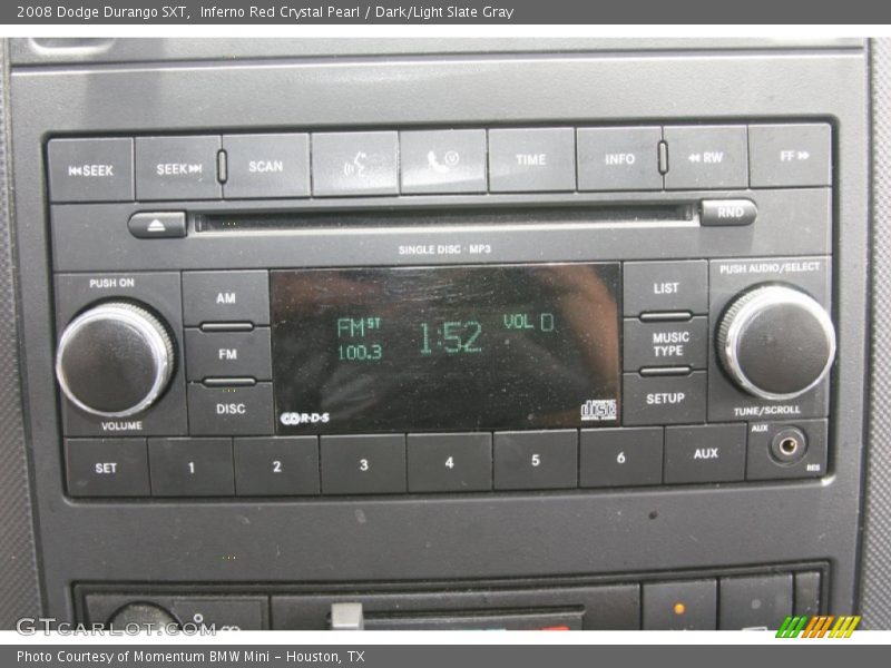 Controls of 2008 Durango SXT