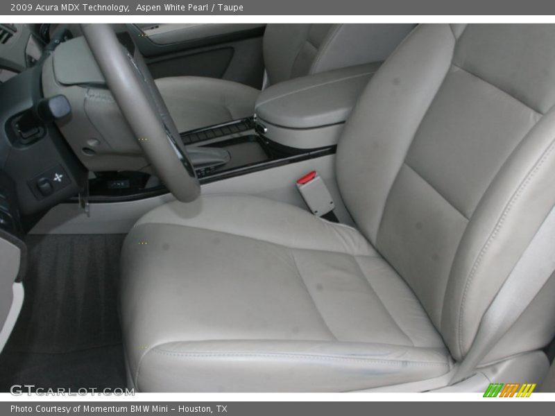 Aspen White Pearl / Taupe 2009 Acura MDX Technology