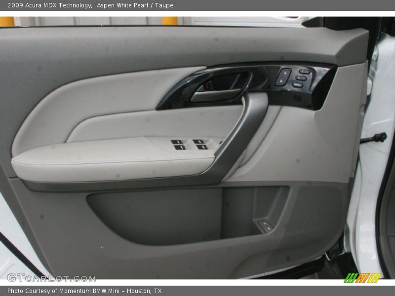 Aspen White Pearl / Taupe 2009 Acura MDX Technology