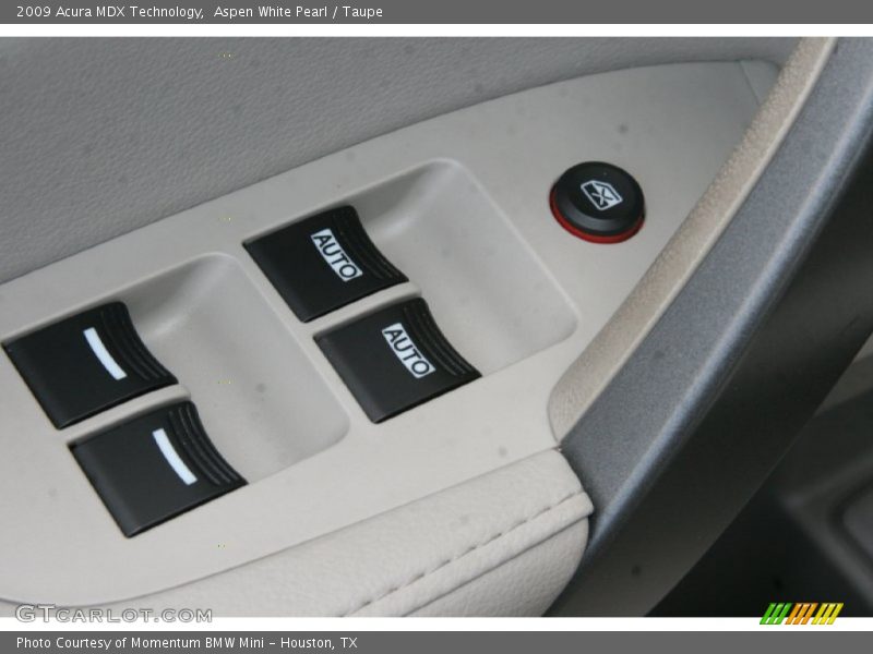 Aspen White Pearl / Taupe 2009 Acura MDX Technology