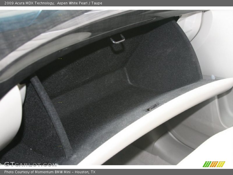 Aspen White Pearl / Taupe 2009 Acura MDX Technology