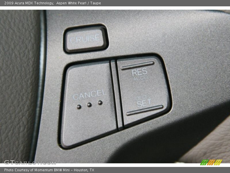 Aspen White Pearl / Taupe 2009 Acura MDX Technology