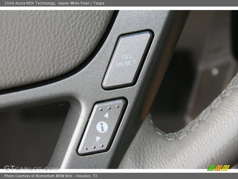 Aspen White Pearl / Taupe 2009 Acura MDX Technology