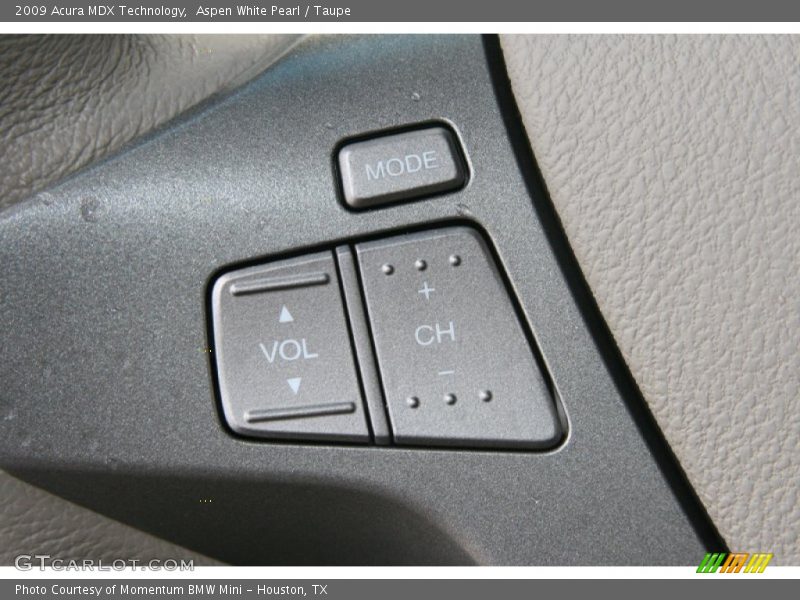 Aspen White Pearl / Taupe 2009 Acura MDX Technology