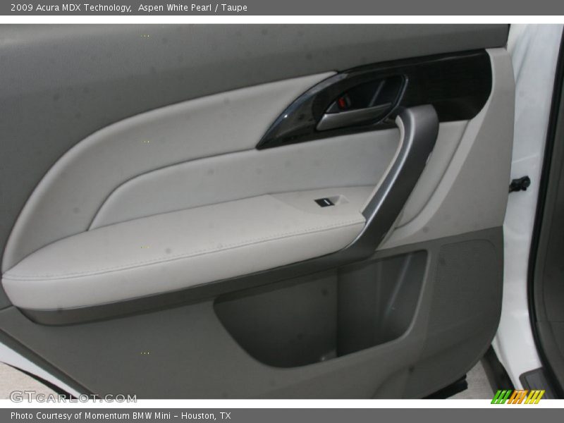 Aspen White Pearl / Taupe 2009 Acura MDX Technology