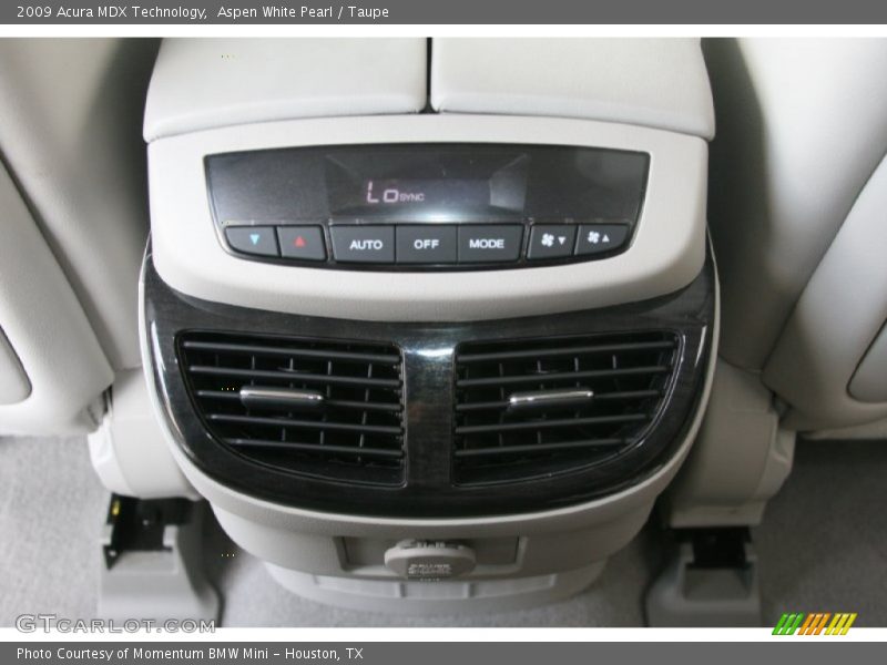 Aspen White Pearl / Taupe 2009 Acura MDX Technology
