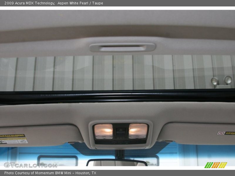 Aspen White Pearl / Taupe 2009 Acura MDX Technology
