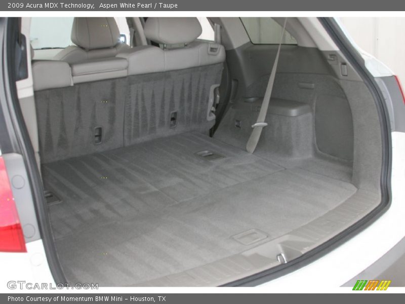 Aspen White Pearl / Taupe 2009 Acura MDX Technology