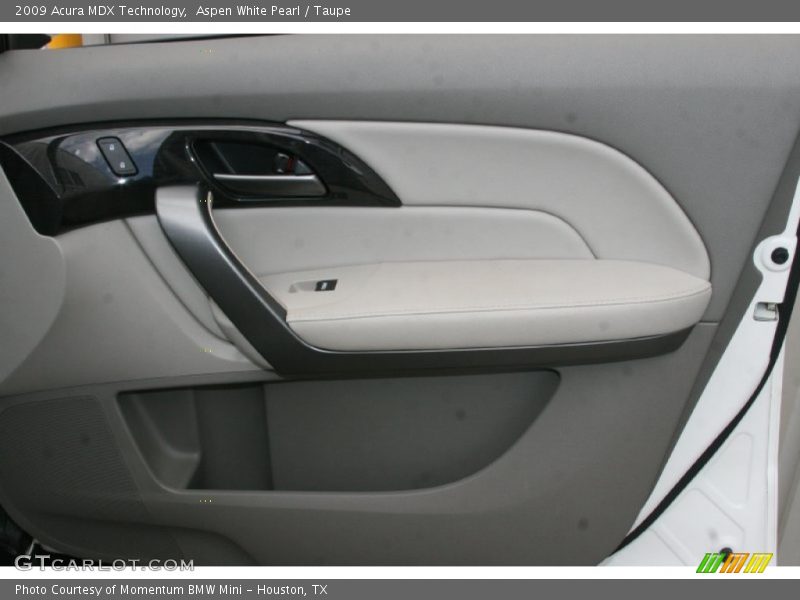Aspen White Pearl / Taupe 2009 Acura MDX Technology