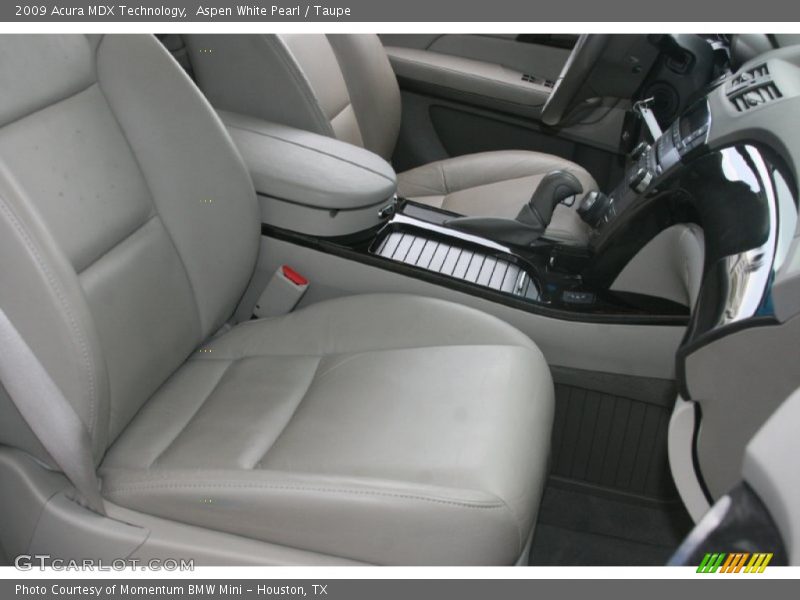 Aspen White Pearl / Taupe 2009 Acura MDX Technology