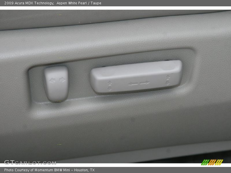 Aspen White Pearl / Taupe 2009 Acura MDX Technology