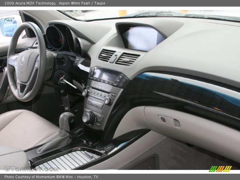 Aspen White Pearl / Taupe 2009 Acura MDX Technology